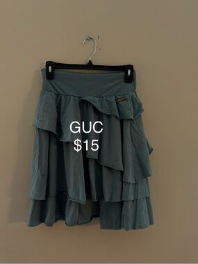 Matilda Jane Dusty Teal Tiered Ruffle Skirt